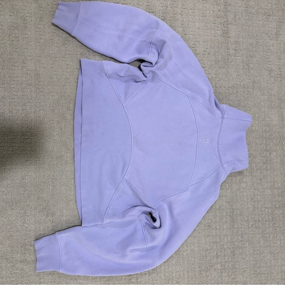 Lavender Women's Scuba 🤿 Half-Zip Top - Picture 4 of 5